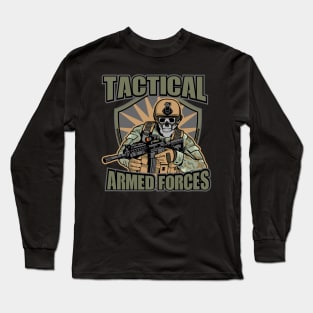 skull army Long Sleeve T-Shirt